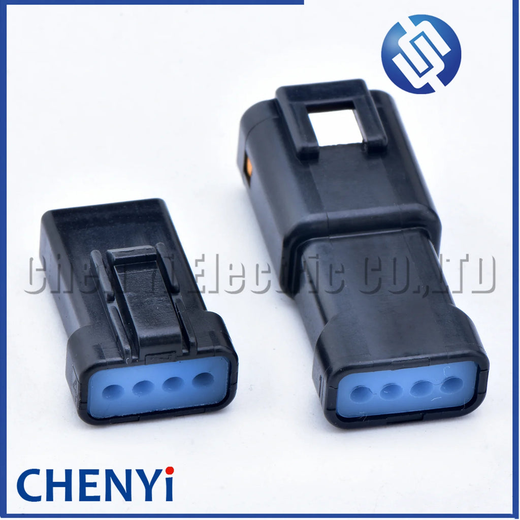 5 sets black 4 Pin JWPF type Male or Female Automotive Waterproof Cable Connector Butt Plug 04R-JWPF-VSLE-S 04T-JWPF-VSLE-S