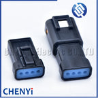 5 sets black 4 Pin JWPF type Male or Female Automotive Waterproof Cable Connector Butt Plug 04R-JWPF-VSLE-S 04T-JWPF-VSLE-S