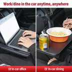 2 In1 Car Laptop Computer Desk Bracket Seat Gap Filler Organizer Drink Food Coffee Steering Wheel Dining Table Accessories Amagi