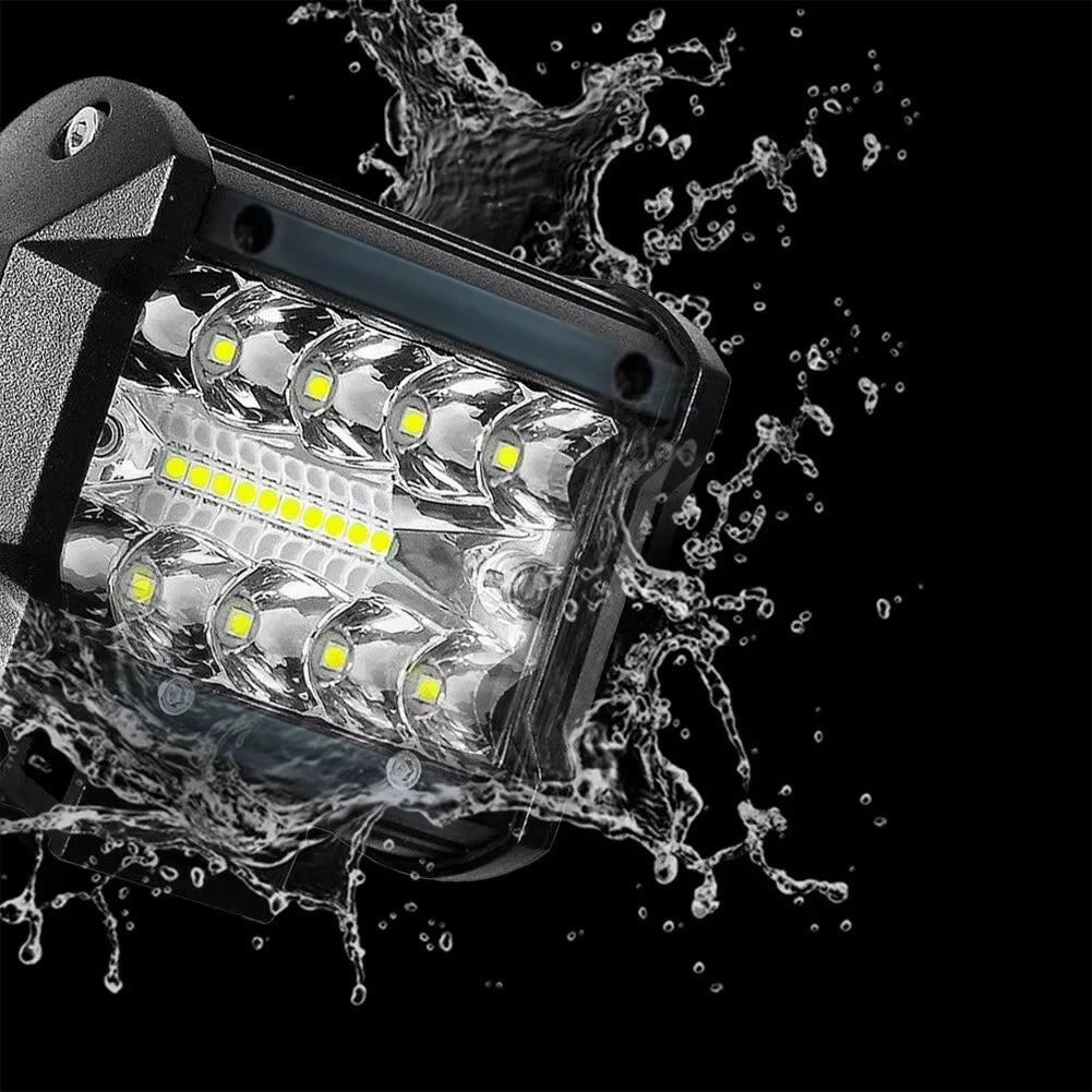 2PCS 60W LED Work Light Bar Spot Flood Led Headlights For Pods Offroad Fog Lamp SUV Car LED Headlights Fog Lamp Accessories