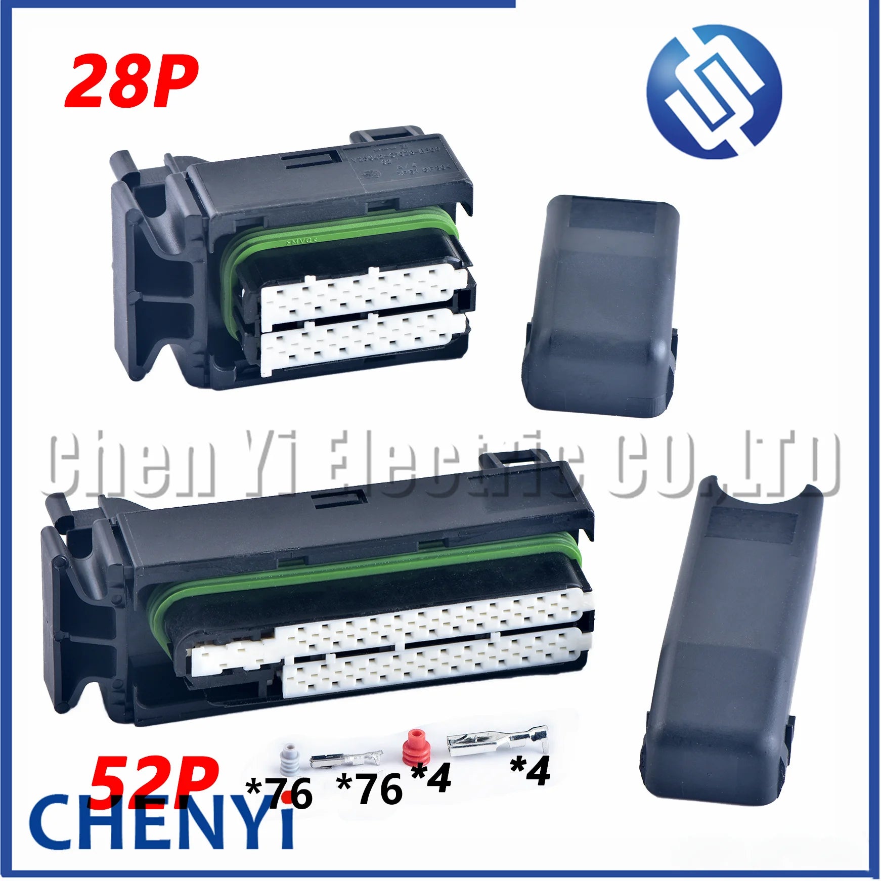 28/52 Pin ECU Auto Computer Control System Plug Car Engine Gearbox Computer Board Socket 1393436-4 1393450-5 V23542-C1052-B300