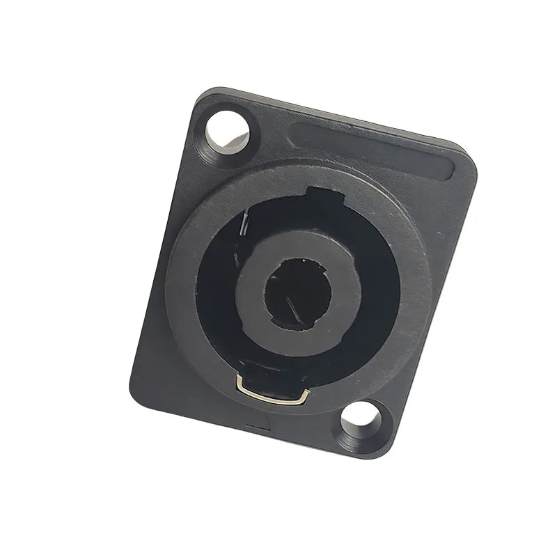 4/10/20PCS 4-Pin Neutrik Style Square Panel Mount Socket, Compact Locking Audio Connector for Power Amplifier and Stage Rack