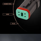 4 PIN 1.6 mm Male Female Connectors Wire harness Plug For Deutsch Engineering Vehicle DT04-4P-E005 DT06-4S-E005