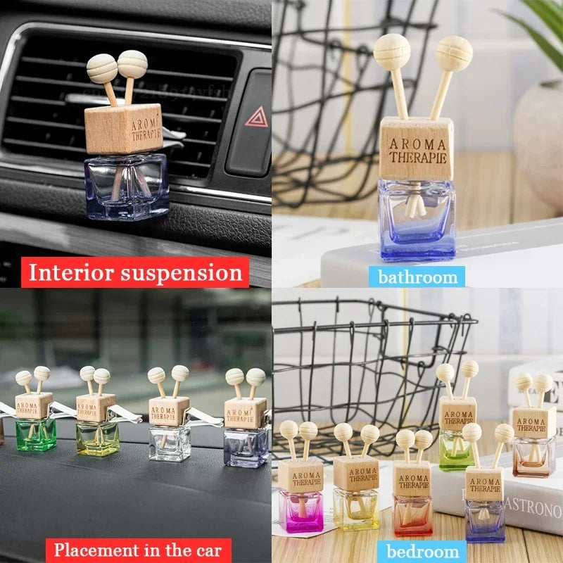 Car Air Outlet Freshener Diffuser Bottle Clip Perfume Empty Bottle Pendant Essential Fragrance Hanging Ornament Interior Amagi