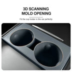 Premium Cup Holder Insert Secure Fit for Model Y/3 Center Console Round Slot Cover with Enhanced Interior Style Tools Amagi