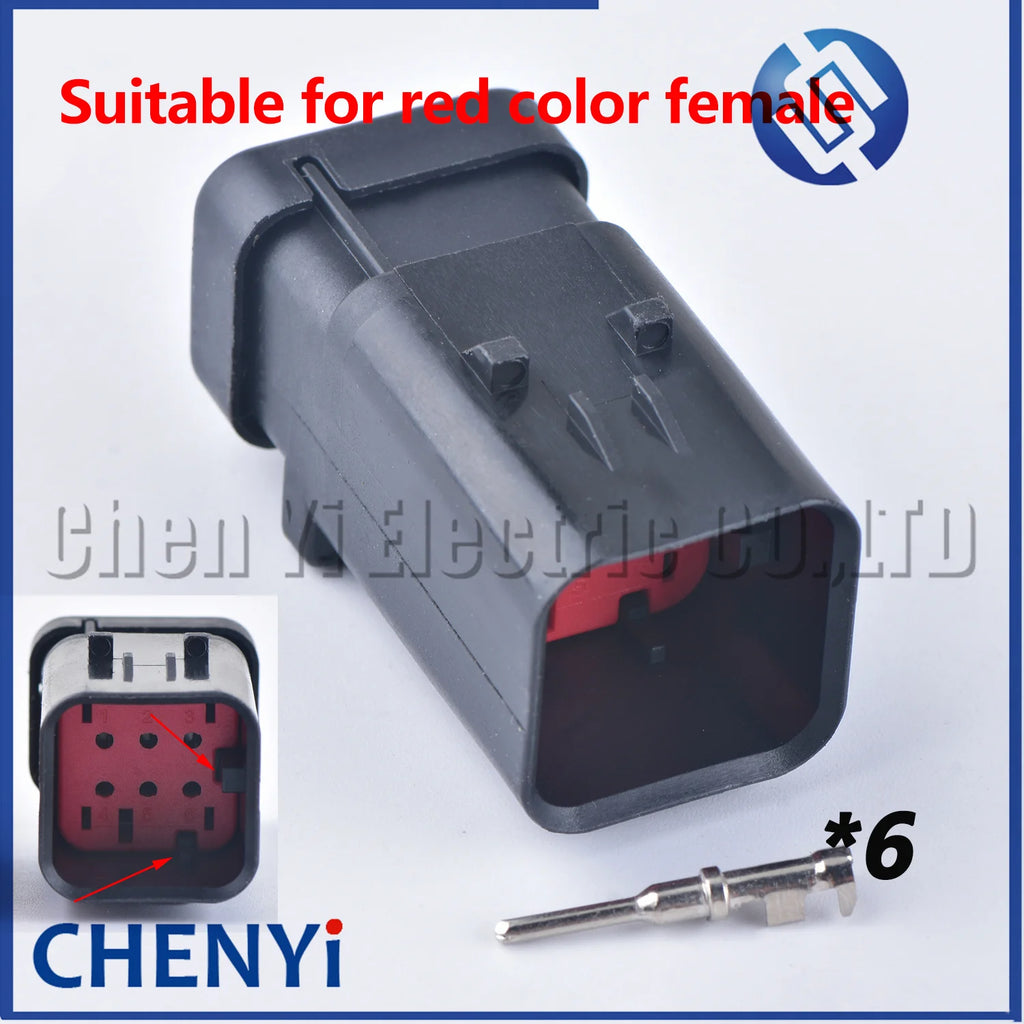 6 Pin Excavator Camshaft sensor plug Oil pressure atmospheric pressure sensor connector 776433-3 776433-2 776433-1 For Carter