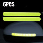 Car Rearview Mirror Reflector Stickers Universal Warning Anti-collision Reflective Strips Auto Exterior Accessories Reflex Tape