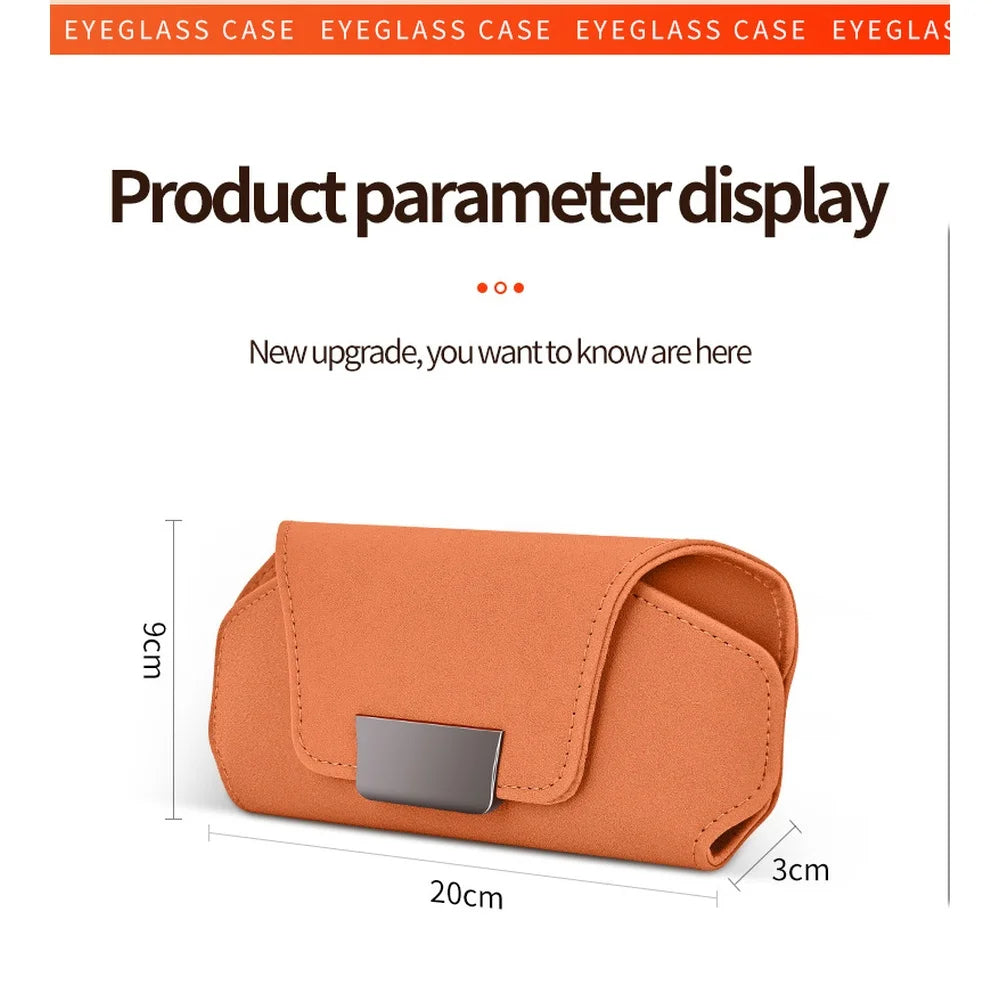 1PC Car Eyewear Organizer Car Glasses Case Suede Material Sun Visor Holder Car Sunglasses Holder Case Glasses Box