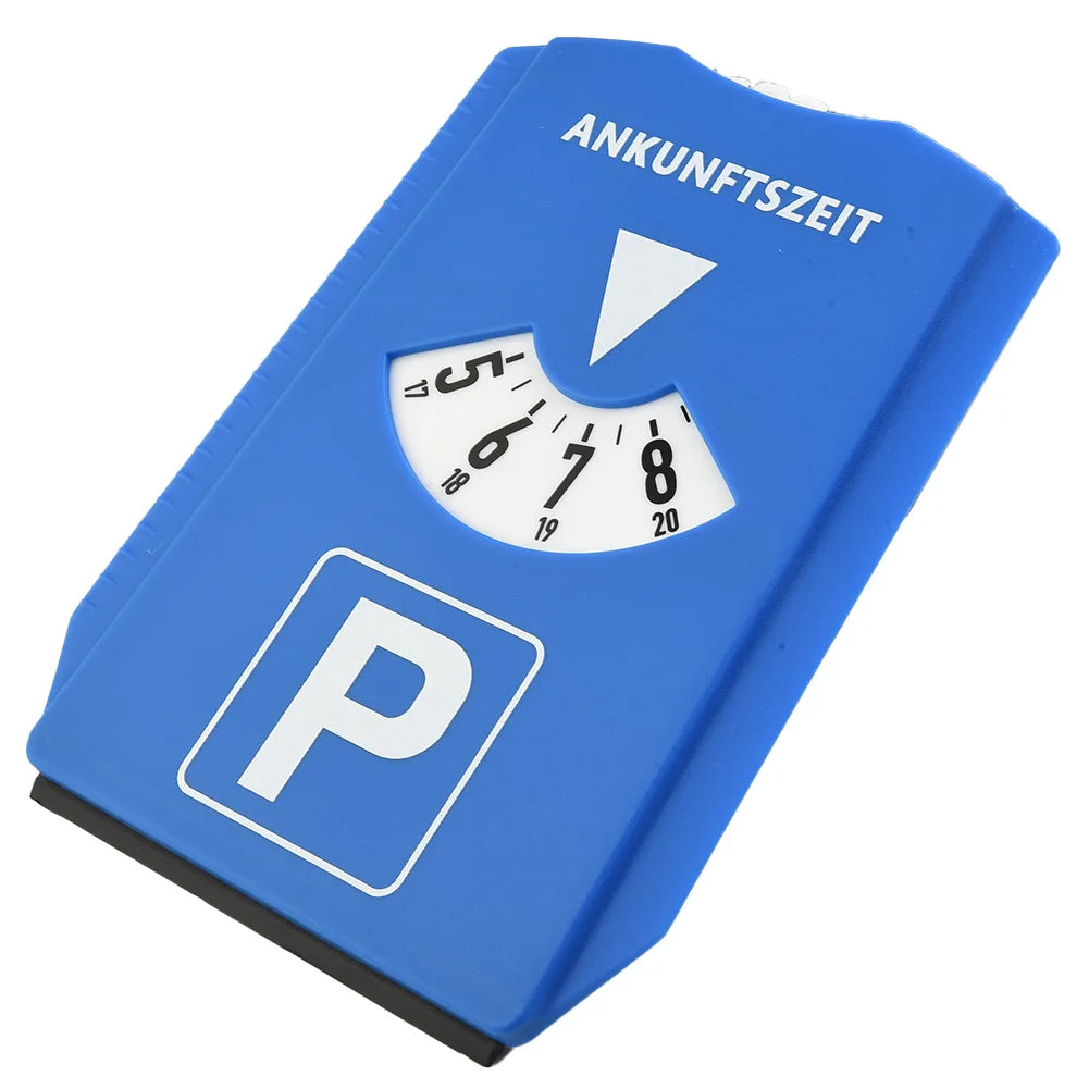 1 Pc Car Parking Disc Timer Clock Arrival Time Display Blue Plastic Portable Parking Time Tools 24 Parking Disc Parking Meters