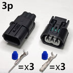 Automotive waterproof connector, two-hole wiring harness connector, 4p turn signal sensor plug, 6-core headlight LED driver plug