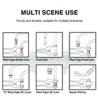 Brake Hose Clamp 4pcs Brake Lines Stoppers Brake Lines Clamp Set Leak-Proof Brake Lines Stoppers Caps And Plugs Set For Amagi