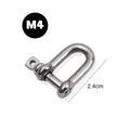 Stainless Steel D-Ring Shackle – Heavy Duty Tow Recovery & Mooring Connector for Boat Vehicle