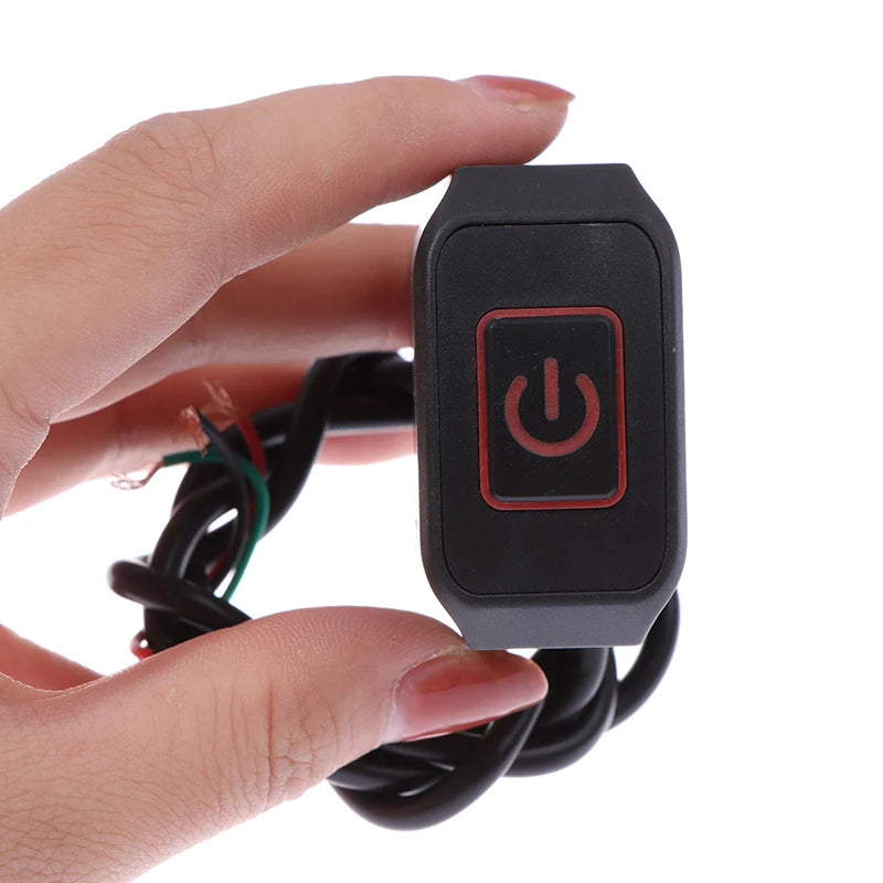 Motorcycle Switch ON/OFF Handlebar Flashing Headlight Horn Control Button 12V Button Connector Handlebar Switch
