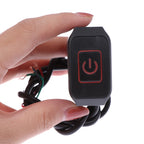 Motorcycle Switch ON/OFF Handlebar Flashing Headlight Horn Control Button 12V Button Connector Handlebar Switch