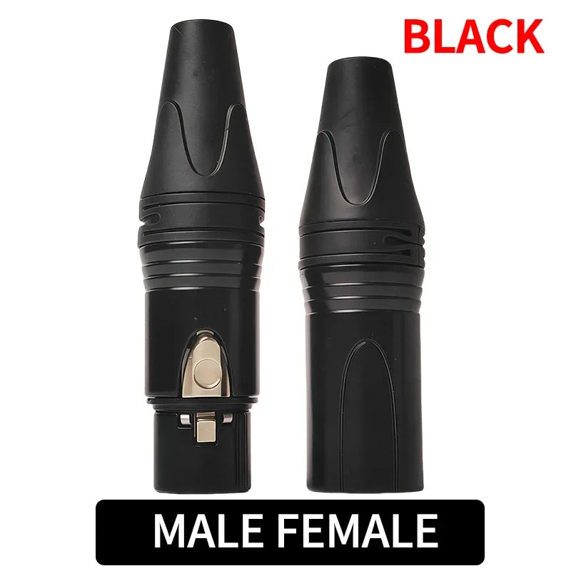 4/10/20PCS 3-Pin XLR Male to Female Adapter Connectors, Mic Audio Plug Converter for Microphone,Mixer,Amplifier, Sound Equipment