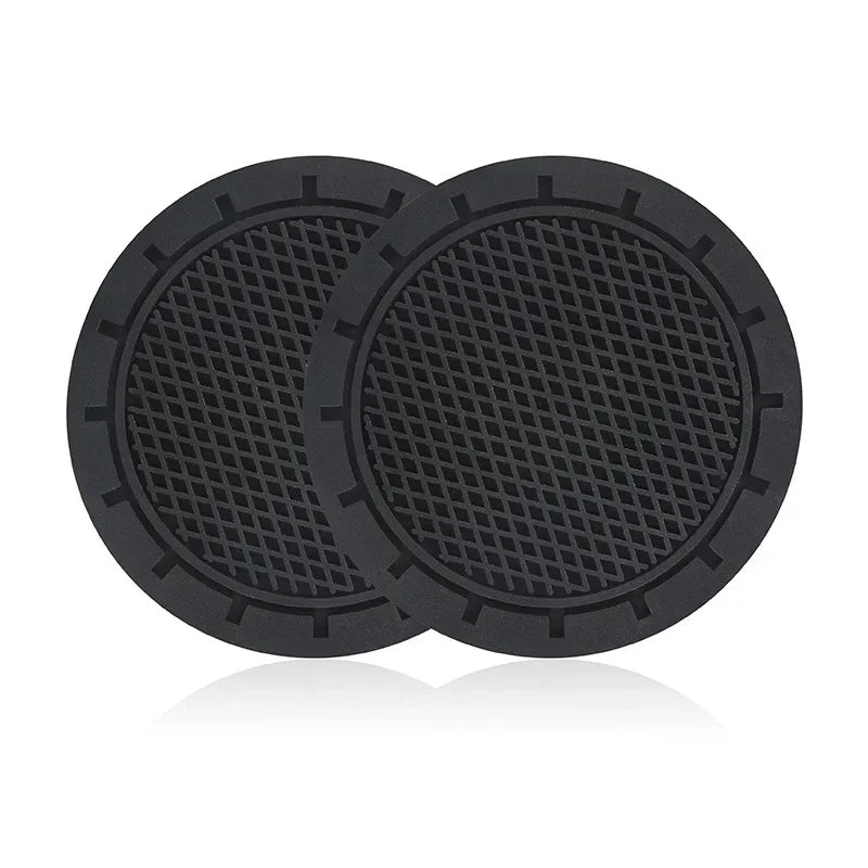 Car Cup Holder Anti-Slip Insert Coaster Mat Auto Cup Holder Soft Rubber Anti-skid Drink Cup Bottle Mat Car Interior Accessories