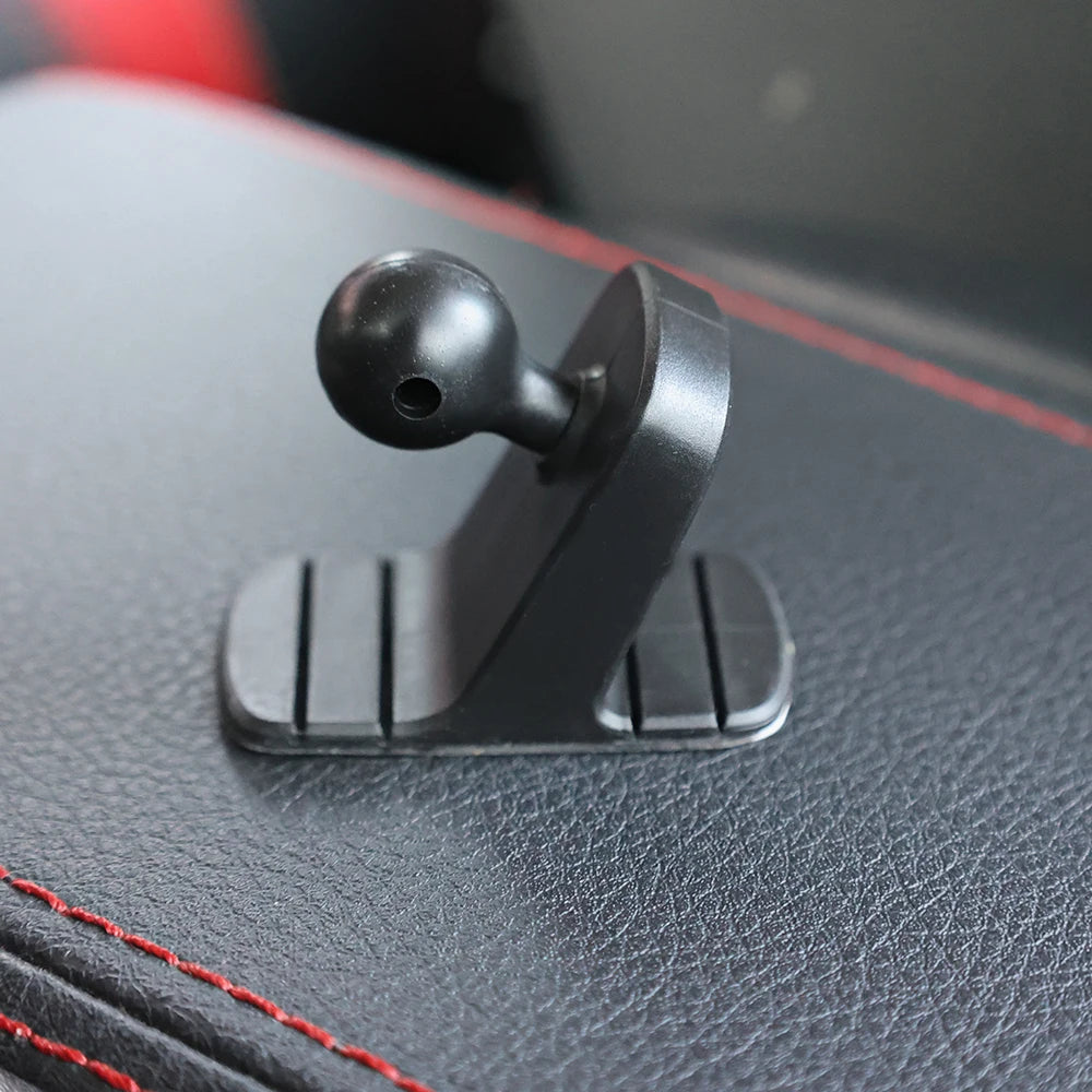 Car Phone Black Holder Sticky BaseBendable Design Can Be Adapted To A Variety of CurvatureSoft Rubber MaterialBall Head17mm