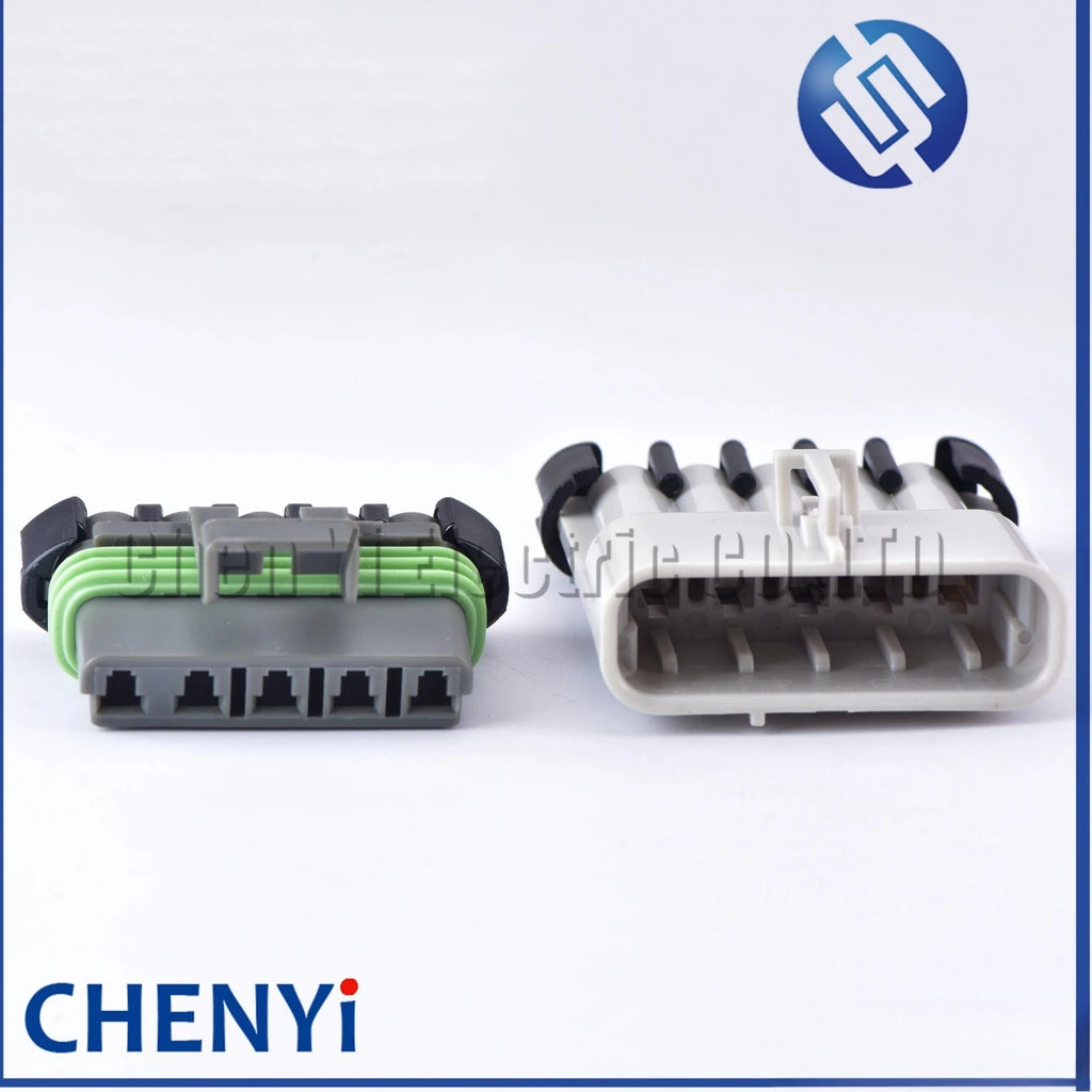 5 Pin Automotive Waterproof Male or Female Wiring Plug Grey Connector plug 1218-6400 12084891