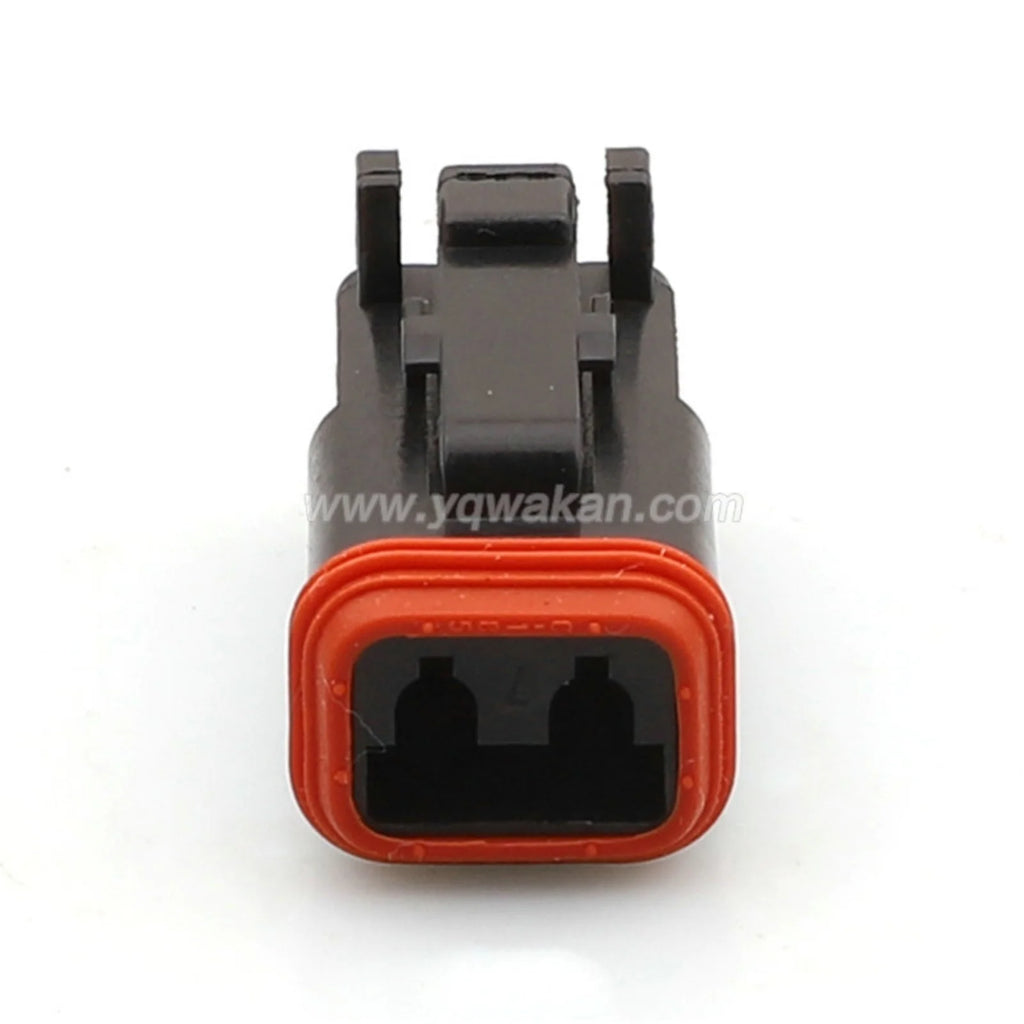 2-PIN Automotive Waterproof Sockets Car 1.6mm Male Female Wiring Harness Connector with Wires Black DT04-2P-E004 DT06-2S-P012
