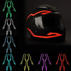 Multi-functional LED Motorcycle Helmet Light Strip Kit - 3-mode Night Riding Signal Decorative Accessory For Unisex Adults Amagi