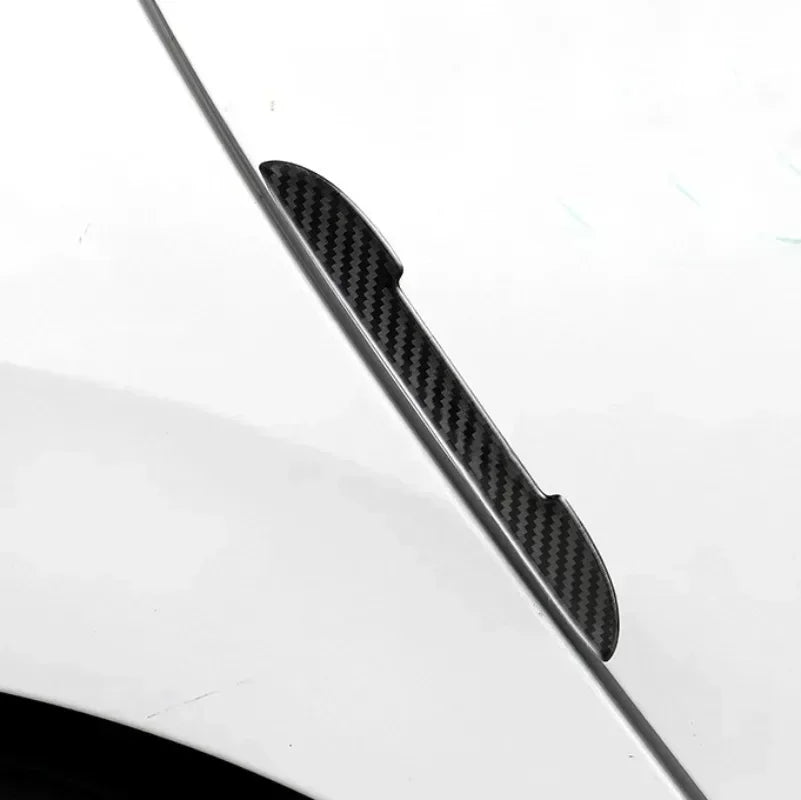 Car Door Carbon Fiber Anti-collision Protector Bar Stickers Rearew View Mirror Cover Protection StripSide Edge Protection Amagi