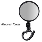 2pcs Adjustable Rotate Bicycle Auxiliary Rearview Mirror Handlebar Mount Wide-Angle Convex Cycling Rear View Mirrors Accessories