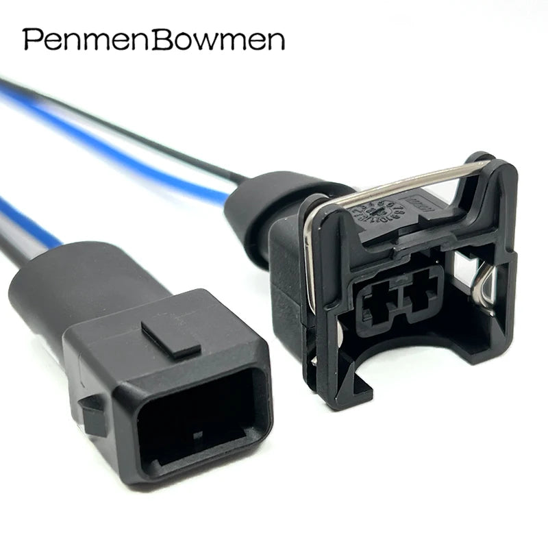 1 Set 2 Pin Car Fuel Injector Junior Power Mini Timer Electrical Cable Connectors Wiring Harness Plug 282189-1 282762-1