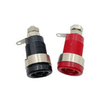 20PCS 4mm Banana Socket 32A Panel Mount Female Connectors, Insulated Safety Binding Post Jacks, 5 Colors for DIY Projects