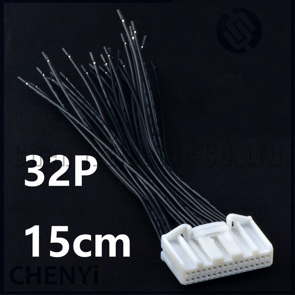 32 Pin Auto multimedia navigation screen CD host Wire harness Plug Connector 1318747-1 1473799-1 1612268-1 For Toyota Nissan