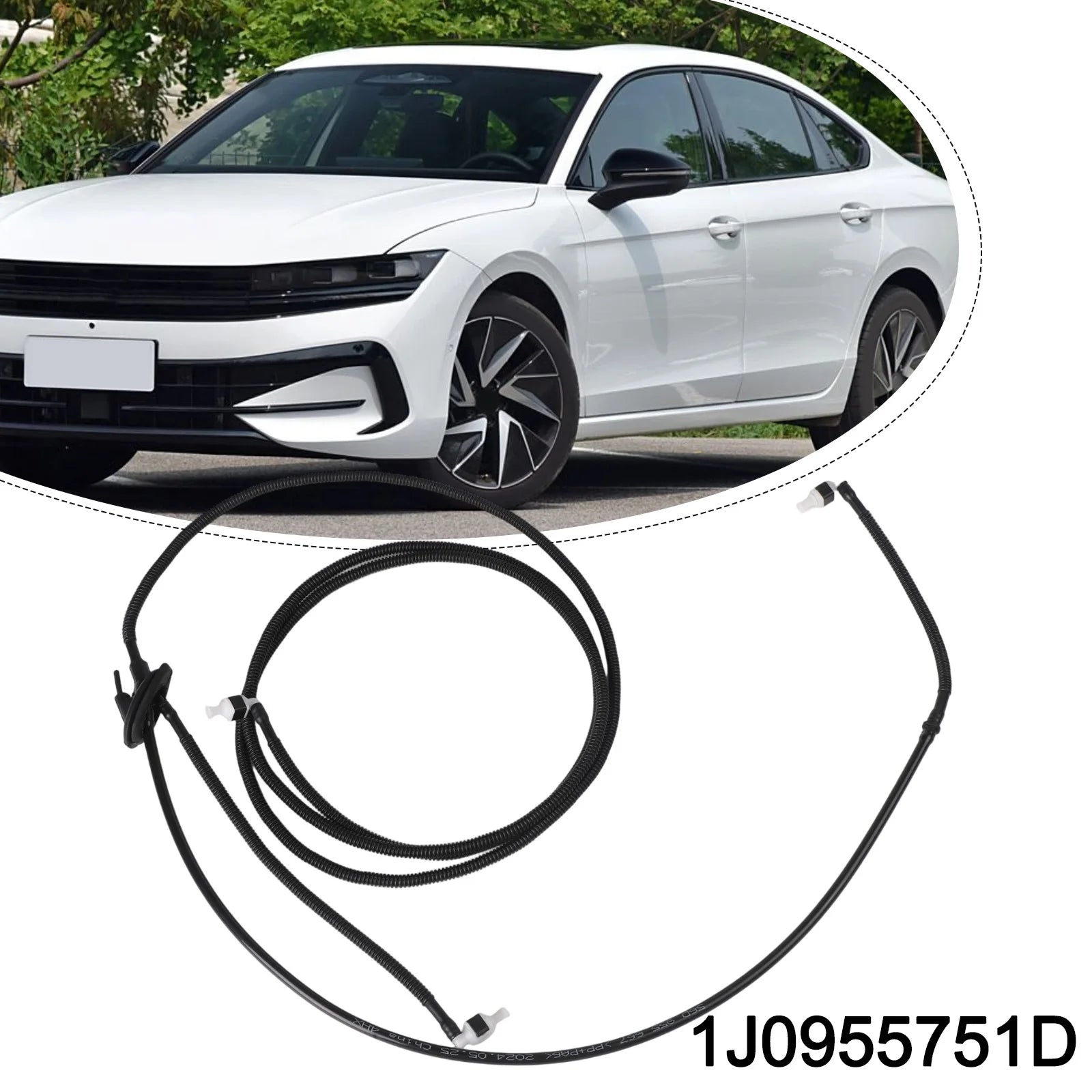1PC Windshield Washer Wiper Spray Nozzle Hose For Golf For Passat 1J0955751D Car Hood Wiper Spray Hose For Car Accessories