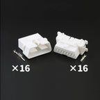 Applicable to automotive diagnostic seat OBD interface plug 16 holes connecting plug rubber shell sheath with terminal 179631-1