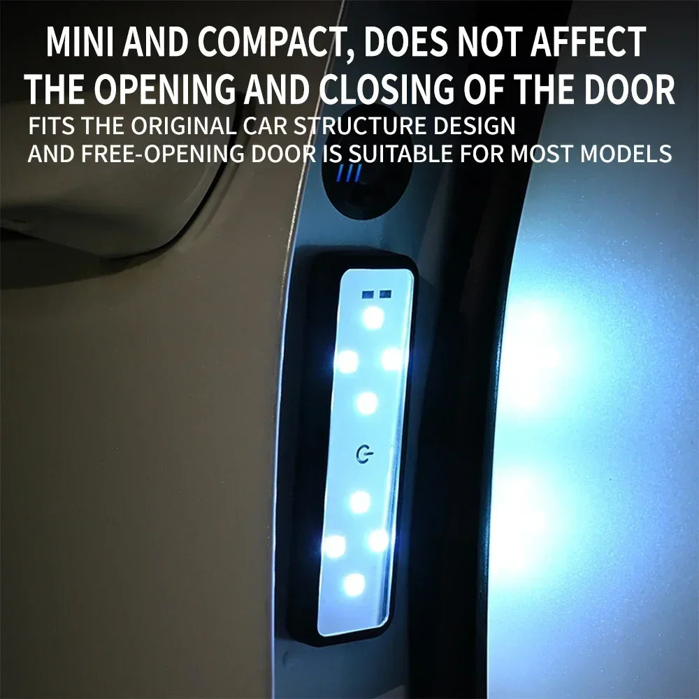 Car Door Lights LED Colorful Flashing Decorative Welcome Light Magnetic Paste Auto Open Door Emergency Warning Signal Lamp Amagi