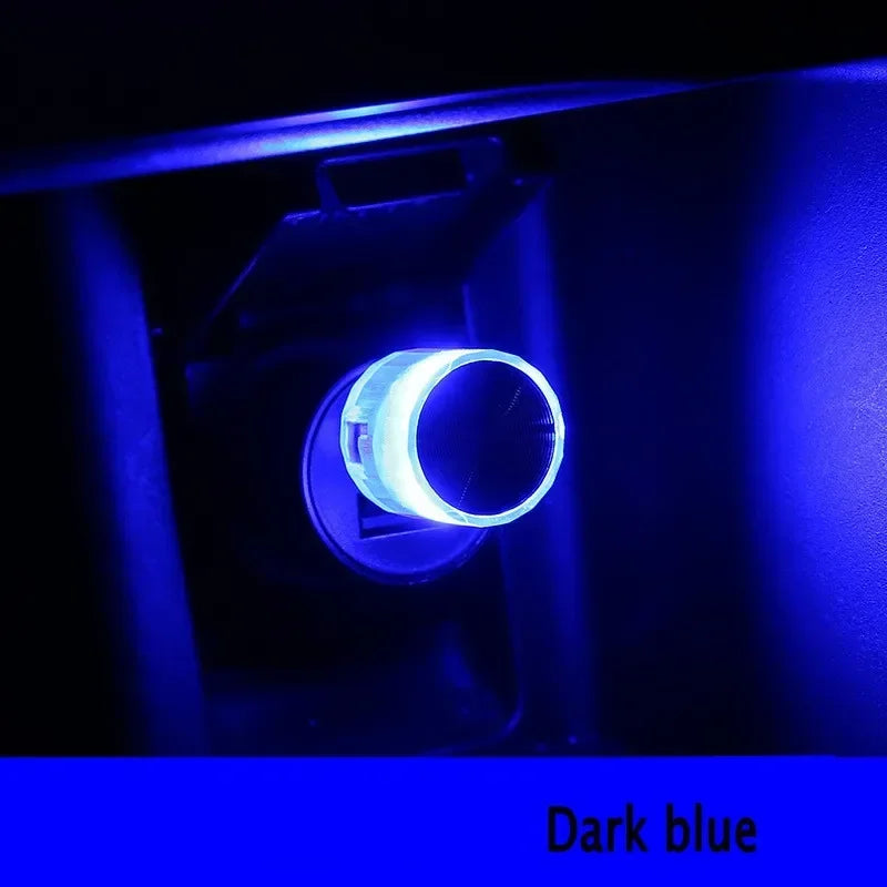 Car USB Ambient Light Mini LED Decorative Atmosphere Lamps for Auto Interior Environment Light Computer Portable Light Plug Play