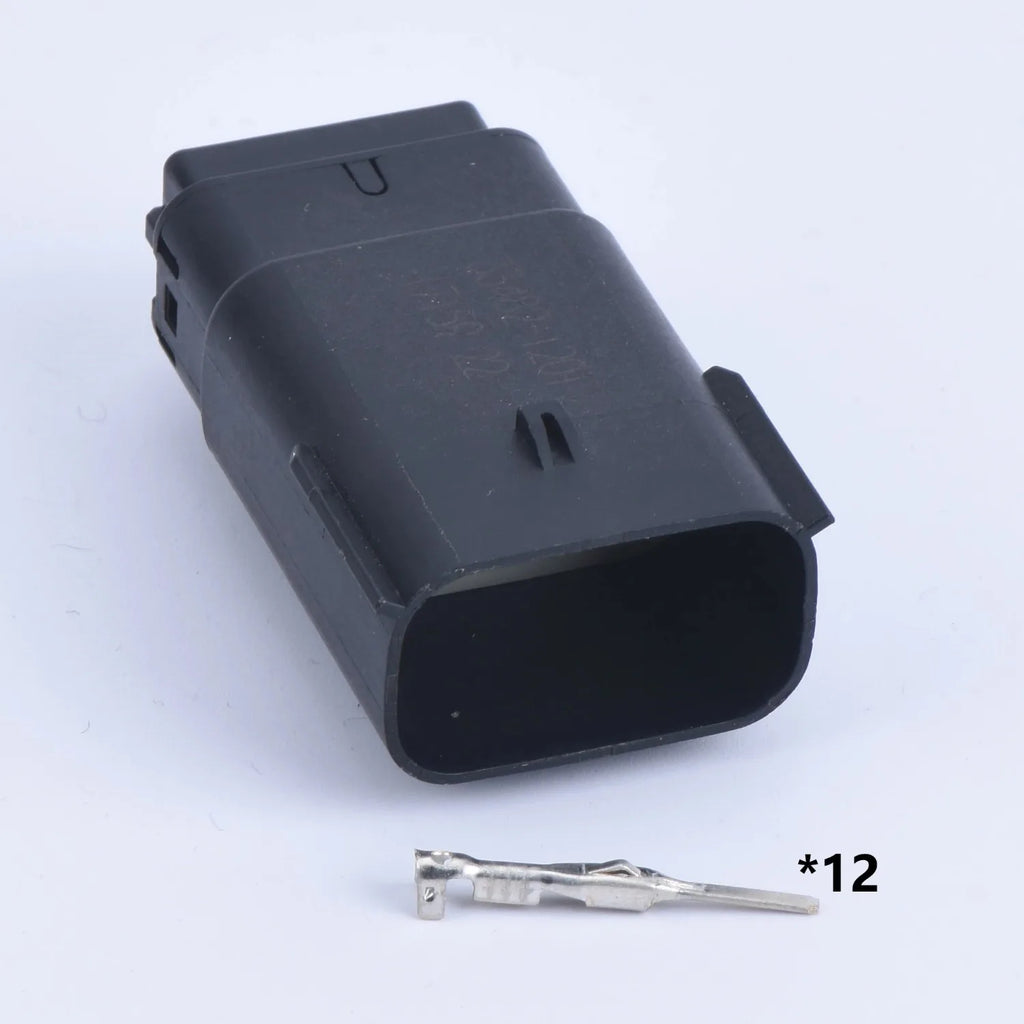 12 Pin car Automotive Headlight Plug Female or Male Connector plug 33472-1201 33482-1201 For Ford Focus Mondeo Buick Chevrolet