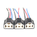 1PC H4 Three Holes Ceramic Wire Wiring Car Head Light Bulb Lamp Harness Socket Plug Hot Sale Auto h4 connector plug car products