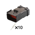 10 PIN Connector FCI 2.8mm Series Male Female Connectors Wiring Harness For Fuel Pump 54201016 54201009