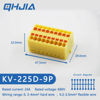 Fast Wiring Mini Rail-Type Quick Junction Box | 1-In-Multi-Out Plug-in Terminal Wire Connector for Easy Electrical Connection