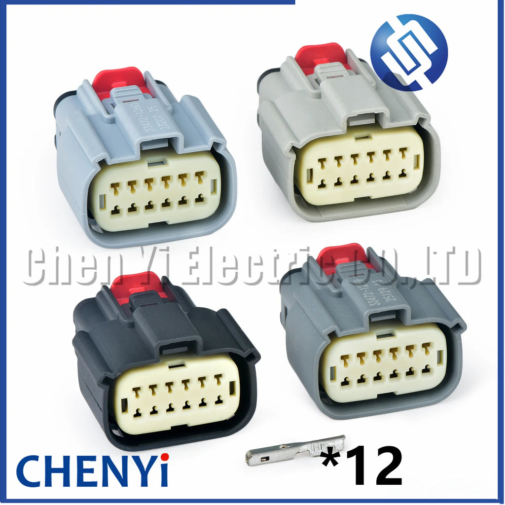 12 Pin Auto waterproof connector car headlight wire harness connector 33472-1260 33472-1259 33472-1206 33472-1207 For GM Ford
