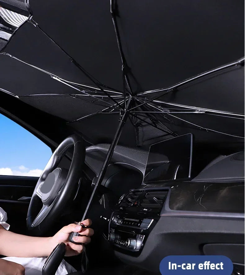 Motorcycle Front Windshield Car Sunshade SUV Heat Insulation Sunscreen Blocking Curtain for Small Cars Compact Vehicles Amagi