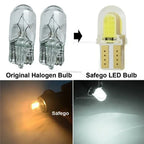 10pcs Car Interior Lamps T10 194 168 W5W COB 4 SMD LED CANBUS Silica Bright White Wedge Clearance License Light Bulbs Car Amagi