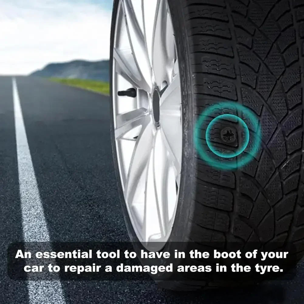 Universal Vacuum Car Tyre Repair Rubber Nail for Self Rubber Plugs for Tire Repair Quick Tool for Tire Plug Kit Screw in Amagi