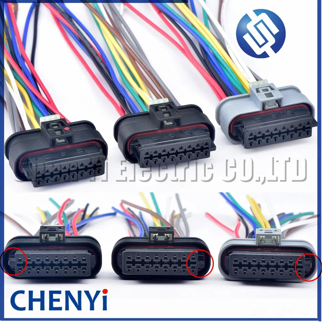 16 Pin Car Reversing Radar ACC Electric Wire harness plug A0001532222 805-587-542 805-587-541 805-588-571 807-445 805-587