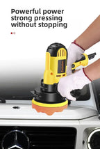 Car Beauty Waxing Machine Automotive Polishing Scratch Repair Small Electric Flat Polishing Machine European Plug Amagi