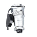 P28 Aviation Connector, Square Flange Socket, Male/Female Circular Butt Joint, 2/3/4/5/7/10/12/14/16/19/20/24 Pin, P28K2Q PLS28