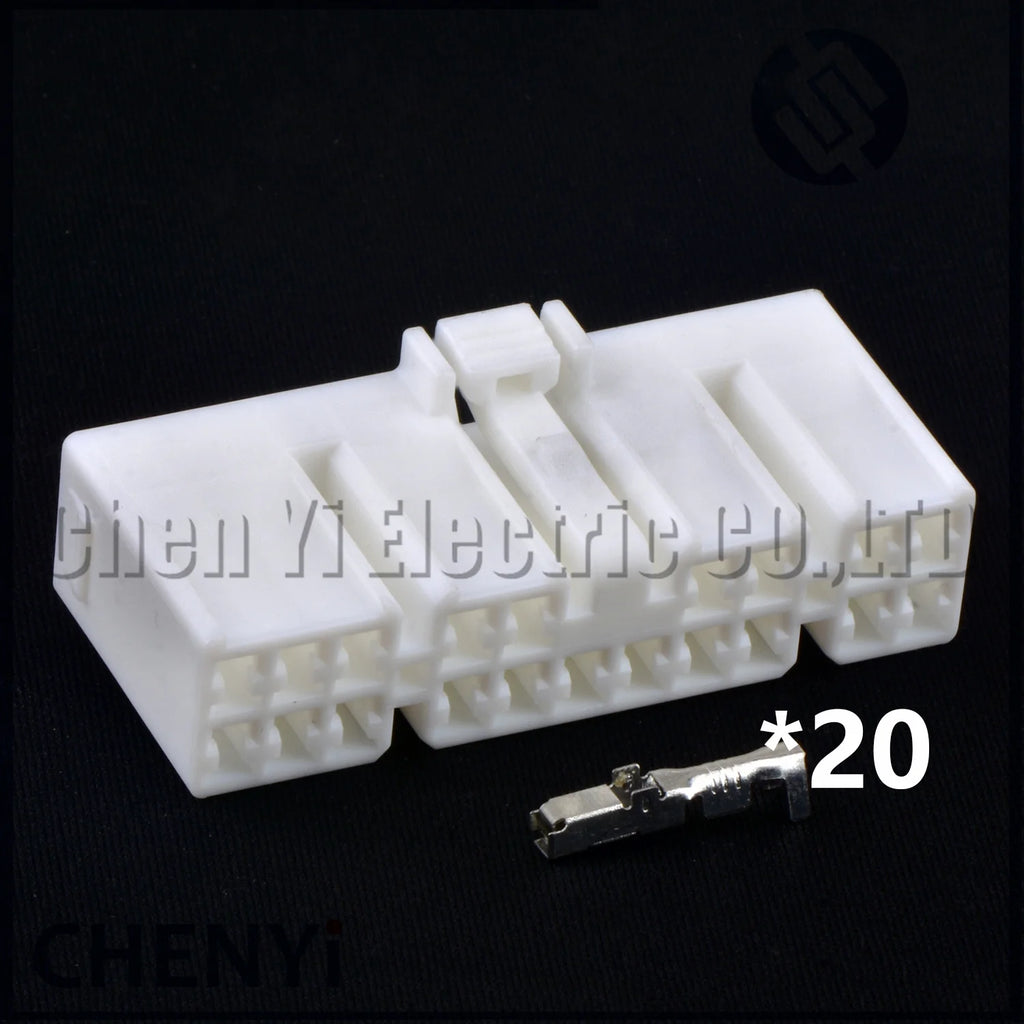 20 Pin Automotive Instrument panel assembly connector amplifier Wire harness plug MG641083 MG651080 7283-1200 For Toyota lexus
