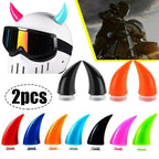 Helmet Devil Horns Motorcycle Electric Car Helmets Decoration Headwear Helmet Stickers Cosplay Auto Styling Halloween Amagi