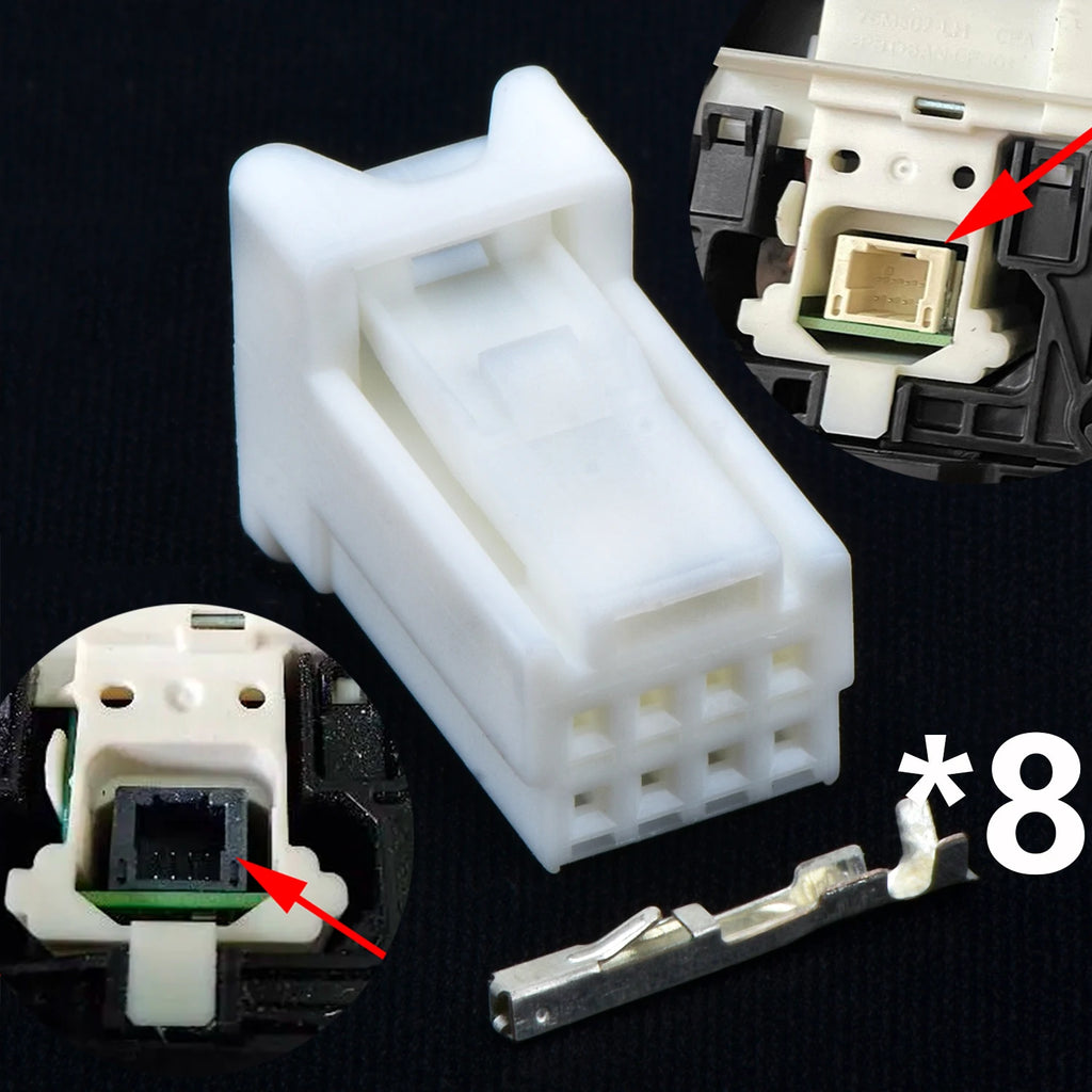 8 Pin Automotive connector Shift lever shift module assembly harness plug 90980-12910 75M507-LHD For Toyota Avalon LEXUS