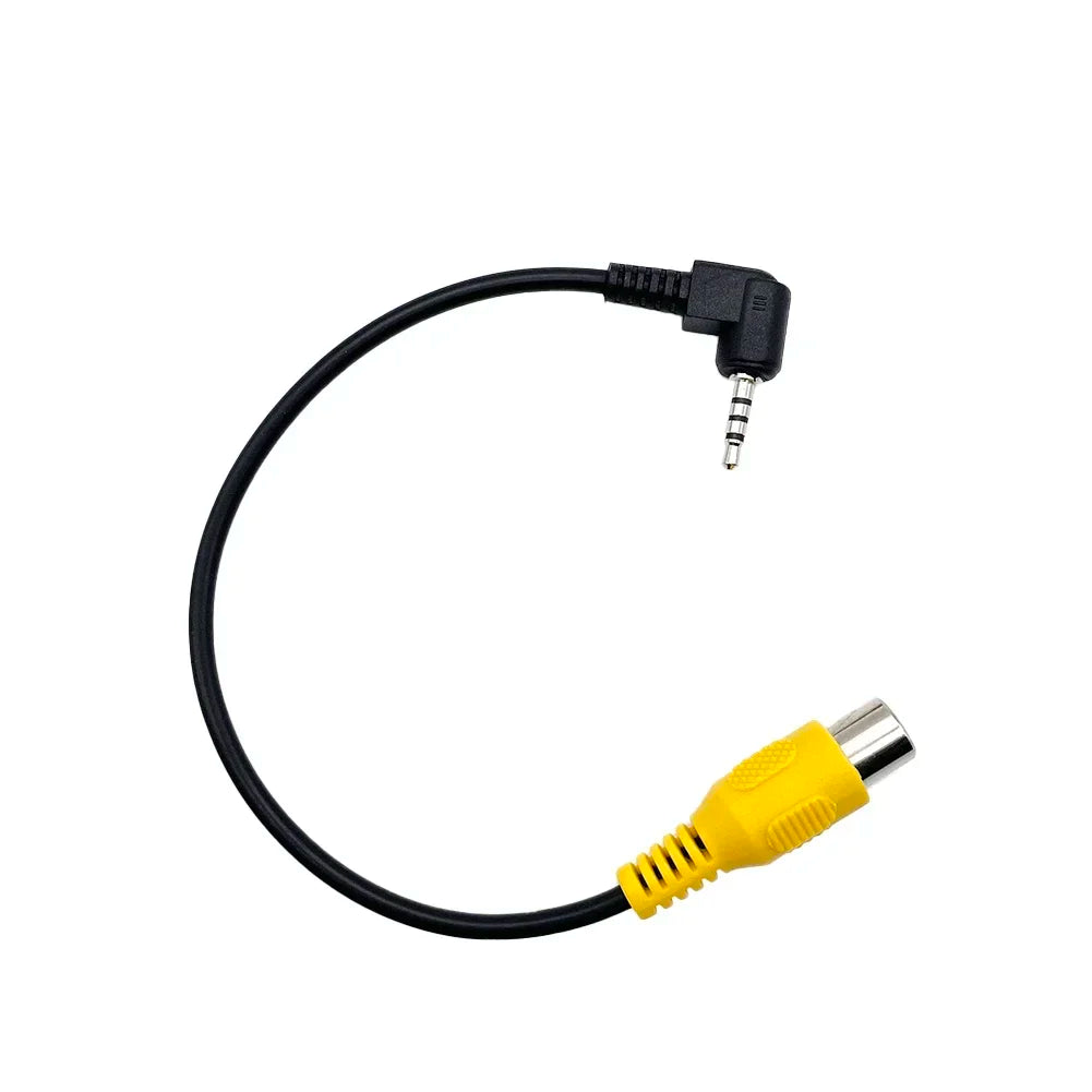 1PC AV In Video Cable Adapter 2.5mm AV Jack Male Plug To RCA Female Adapter Cable for GPS and Rear Camera Converter Cable Amagi