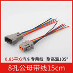 DTM04-2P automotive connector male and female for heavy-duty truck Dechi wiring harness waterproof plug DTM06-2S with wire