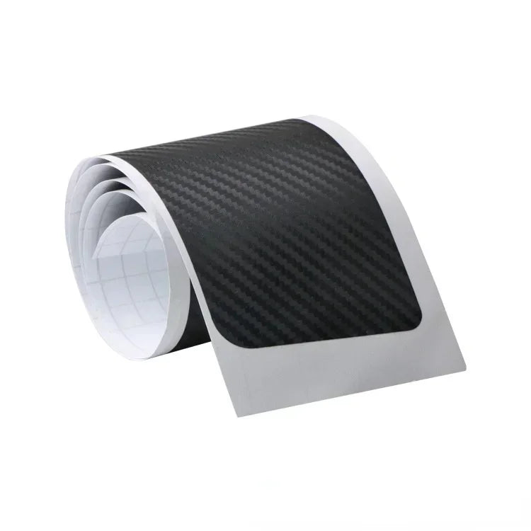 90cm Car Rear Trunk Guard Plate Sticker 3D Carbon Fiber Film Rear Bumper Trim Anti-Kicked Scratch Protection Sticker Strip Amagi